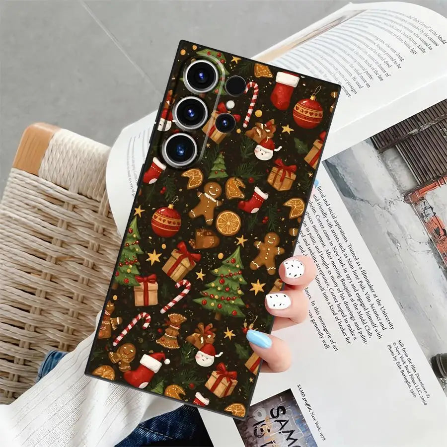 Hot Christmas Case for Samsung Galaxy S21 S24+ S23 FE S25 Ultra S25+ S20 S9 S24 Plus S22 Soft Back Phone Cover