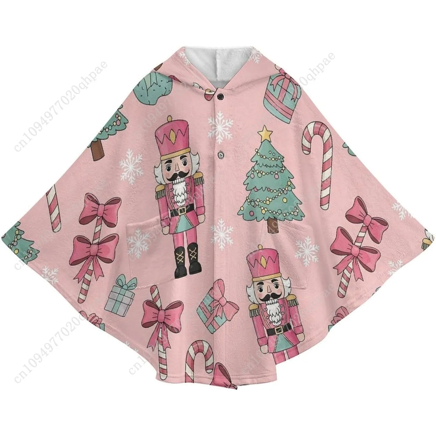 Sweater, Christmas Nutcracker  Hoodie With Pockets For Kids And Teenagers