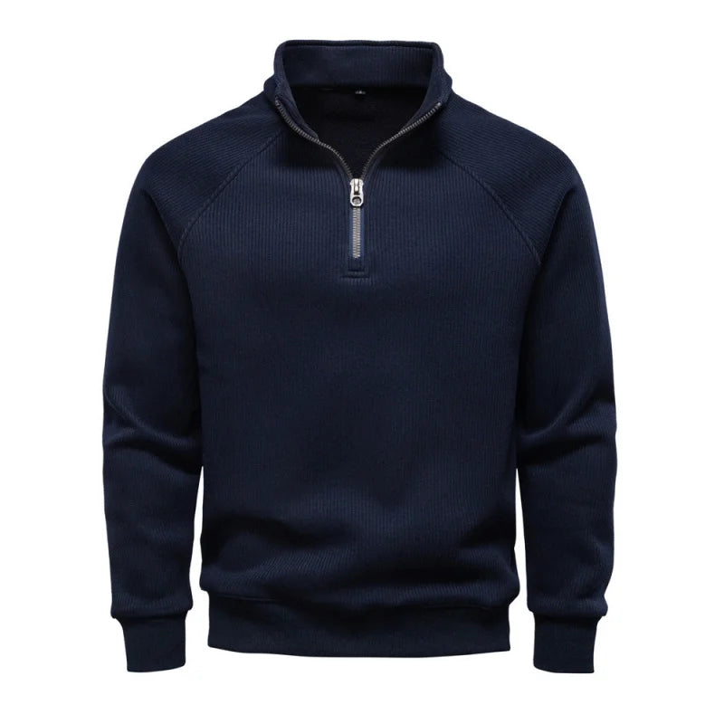 Half-Zip Fleece-Lined Men's Sweatshirt
