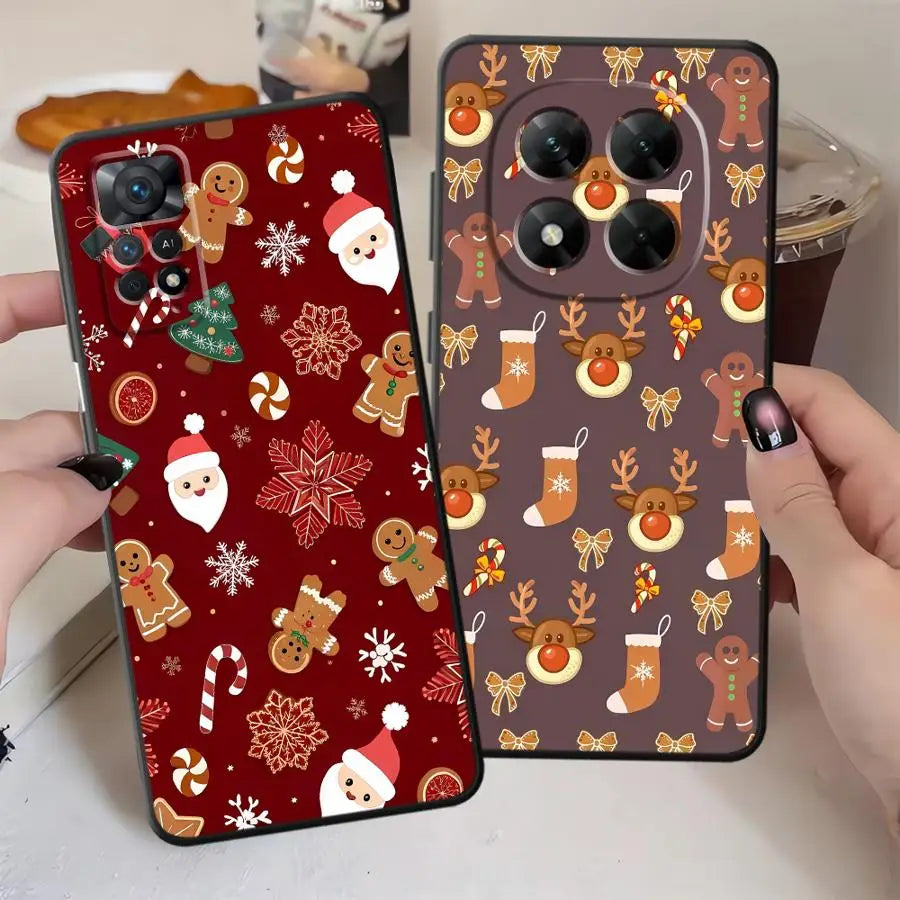Hot Christmas Case for Xiaomi Redmi Note 12S 9s 11S 11 13 12 Pro Plus 10S 10 9 8 Pro Soft Back Phone Cover