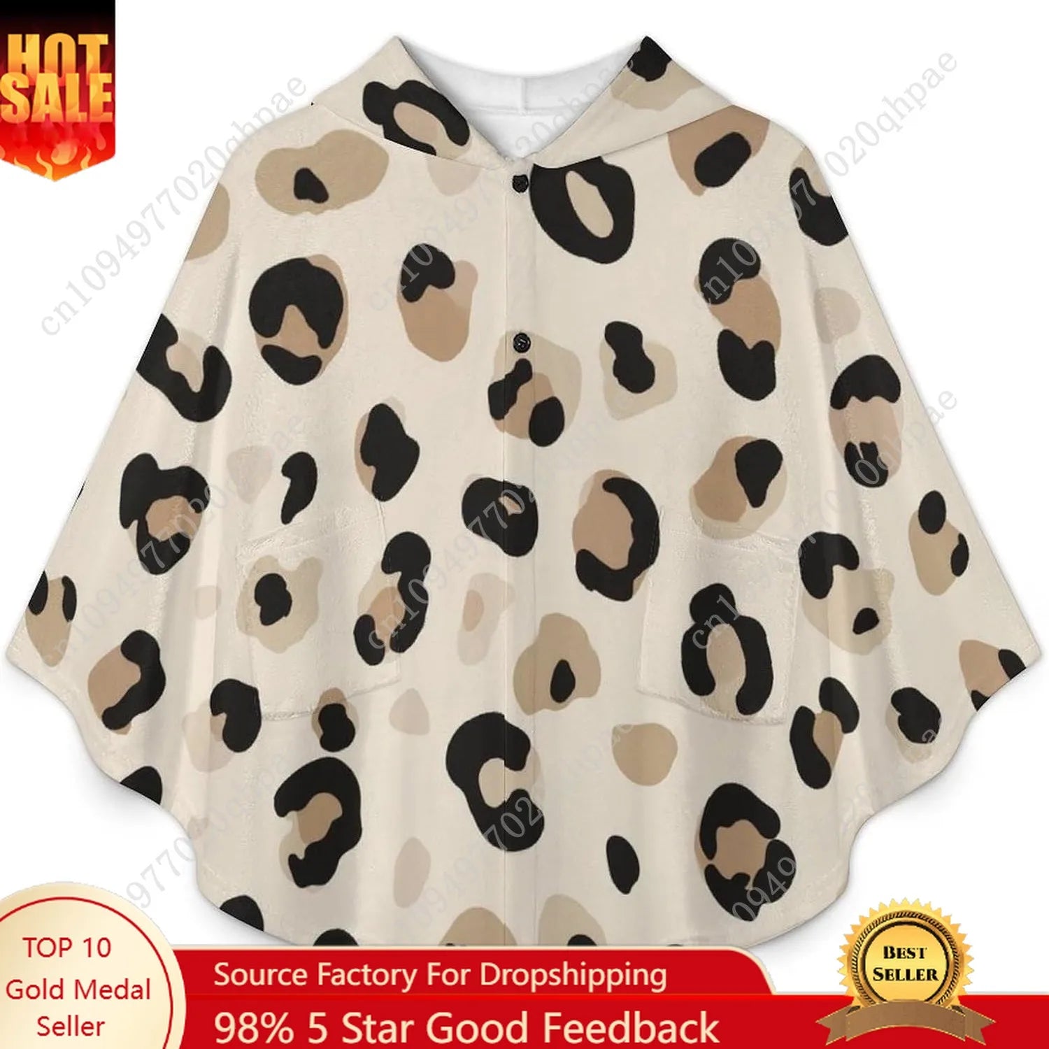 Sweater, Leopard Hoodie With Pockets For Kids And Teenagers