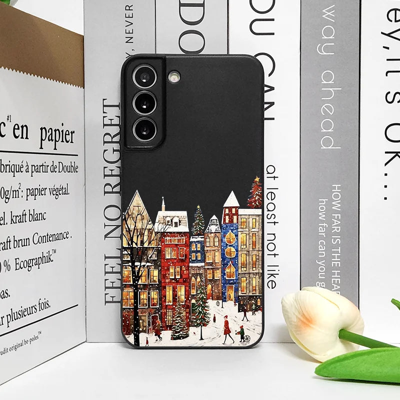 Christmas Building Winter Snow Scenery Phone Case for Google Pixel 10 9A 8 A 7A 6 A 7 PRO 8 9 Pro XL 4G 5G Shockproof Soft Cover