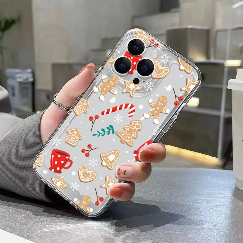Christmas Tree Snowflake Gingerbread Man Case For Mi 11 Lite 5G 14 13 12 14T 13T 12T Cover
