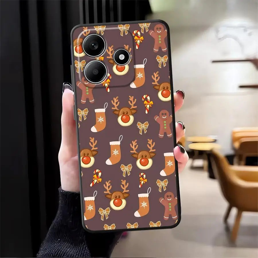Hot Christmas Case for Xiaomi Redmi Note 12S 9s 11S 11 13 12 Pro Plus 10S 10 9 8 Pro Soft Back Phone Cover