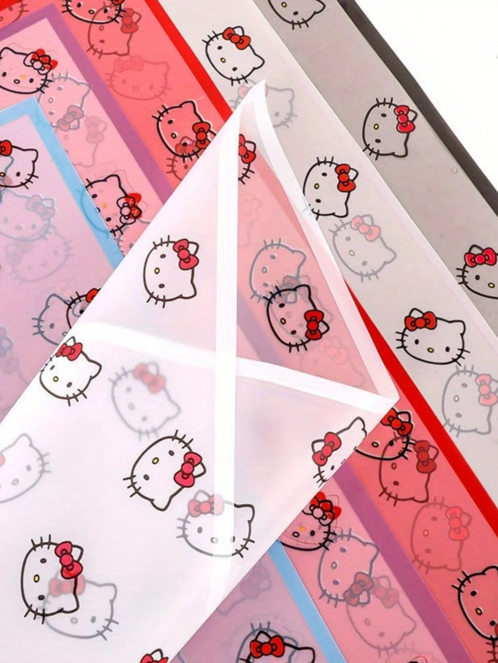 Waterproof Hello Kitty Gift Wrap with Ribbon