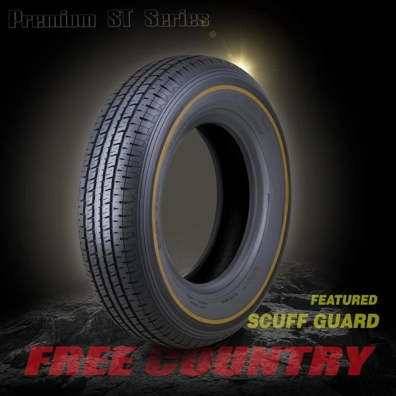 Grand Ride Set 4 Trailer Tires ST235/80R16 Radial 10 Ply Load Range E Steel Belted Radial W/Featured Scuff Guard 11123