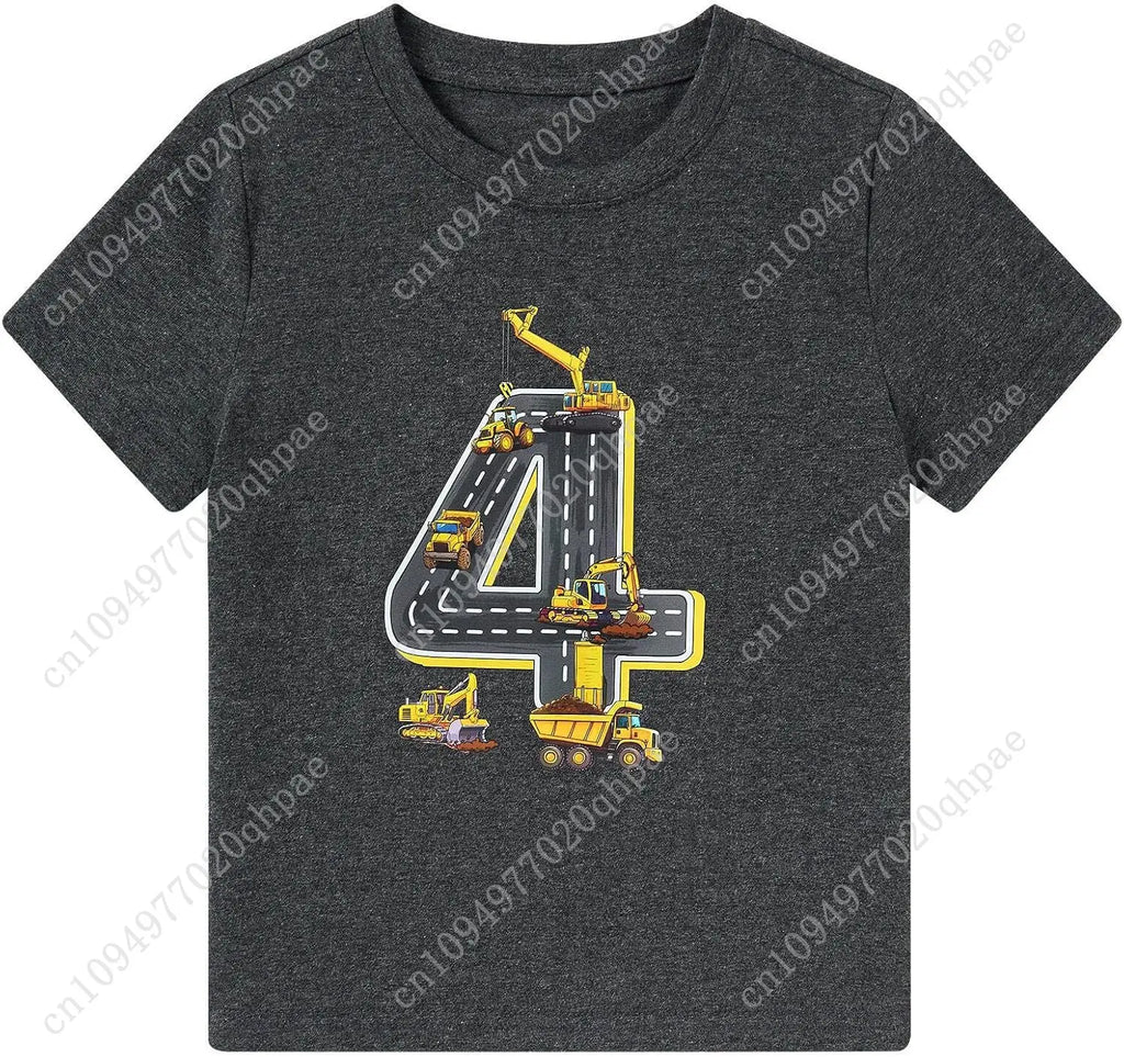 Boy Birthday Shirt 2-5 Years Cotton Party T-Shirt