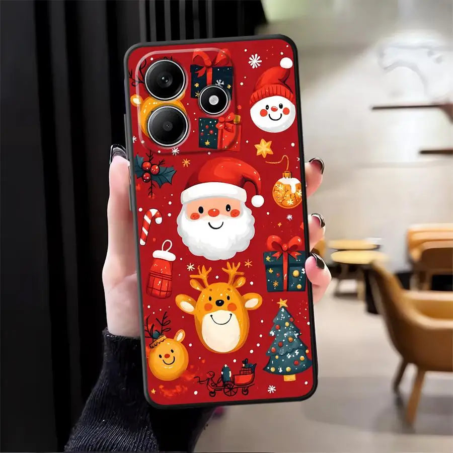Hot Christmas Case for Xiaomi Redmi Note 12S 9s 11S 11 13 12 Pro Plus 10S 10 9 8 Pro Soft Back Phone Cover