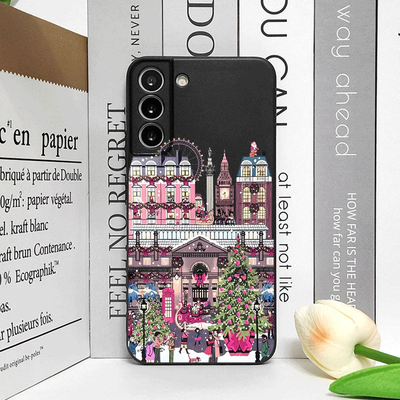 Christmas Building Winter Snow Scenery Phone Case for Google Pixel 10 9A 8 A 7A 6 A 7 PRO 8 9 Pro XL 4G 5G Shockproof Soft Cover