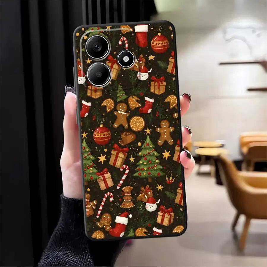 Hot Christmas Case for Xiaomi Redmi Note 12S 9s 11S 11 13 12 Pro Plus 10S 10 9 8 Pro Soft Back Phone Cover