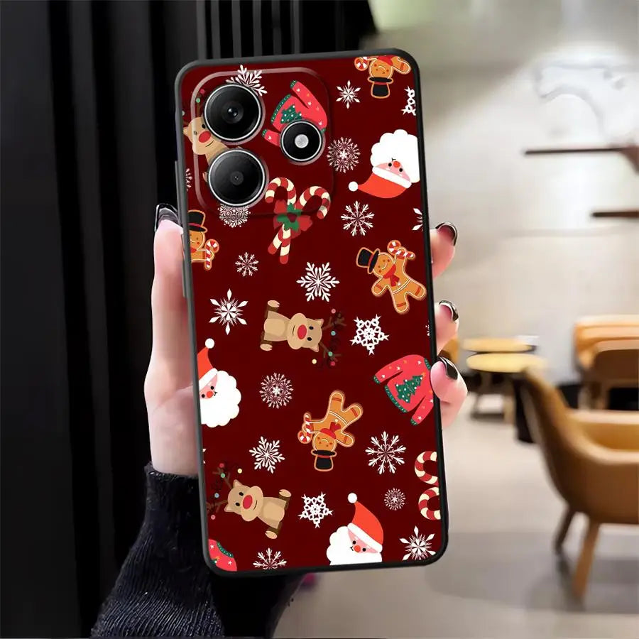Hot Christmas Case for Xiaomi Redmi Note 12S 9s 11S 11 13 12 Pro Plus 10S 10 9 8 Pro Soft Back Phone Cover