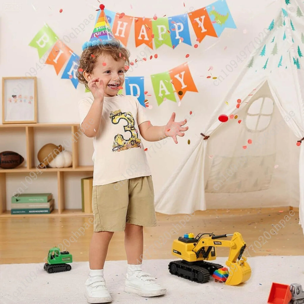 Boy Birthday Shirt 2-5 Years Cotton Party T-Shirt