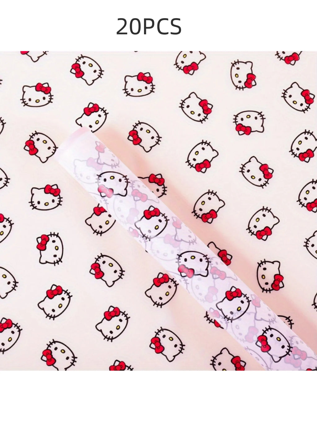 Waterproof Hello Kitty Gift Wrap with Ribbon