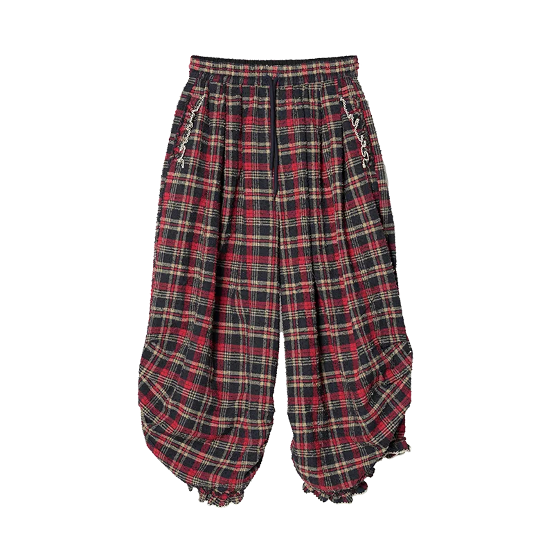 Stylish Plaid Harem Pants for Women