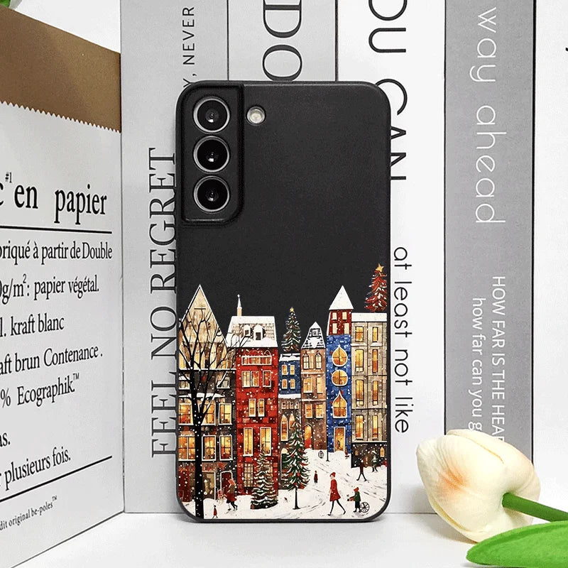 Christmas Building Winter Snow Scenery Phone Case for Google Pixel 10 9A 8 A 7A 6 A 7 PRO 8 9 Pro XL 4G 5G Shockproof Soft Cover