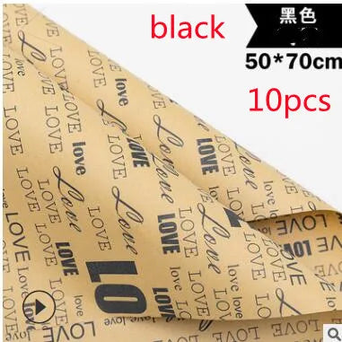 Double Sided Vintage Kraft English Newspaper Wrapping Paper