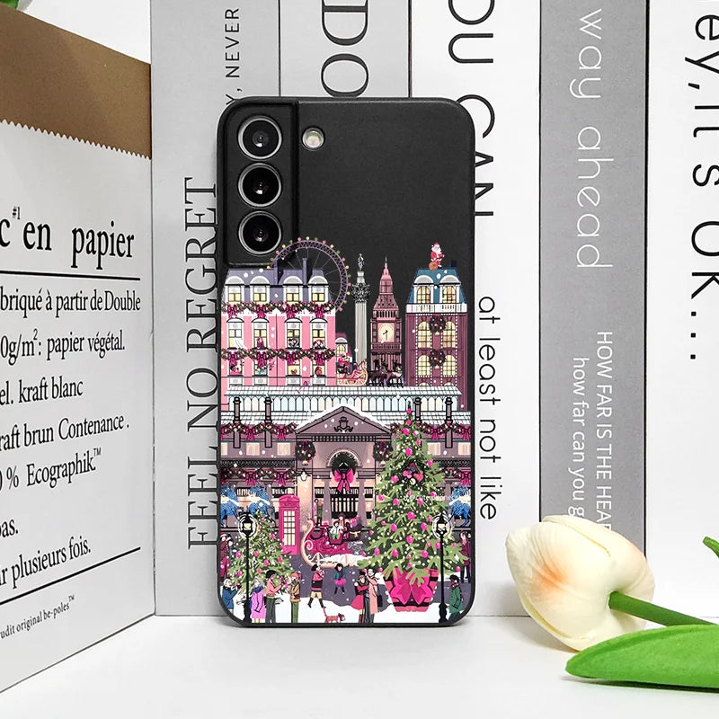 Christmas Building Winter Snow Scenery Phone Case for Google Pixel 10 9A 8 A 7A 6 A 7 PRO 8 9 Pro XL 4G 5G Shockproof Soft Cover