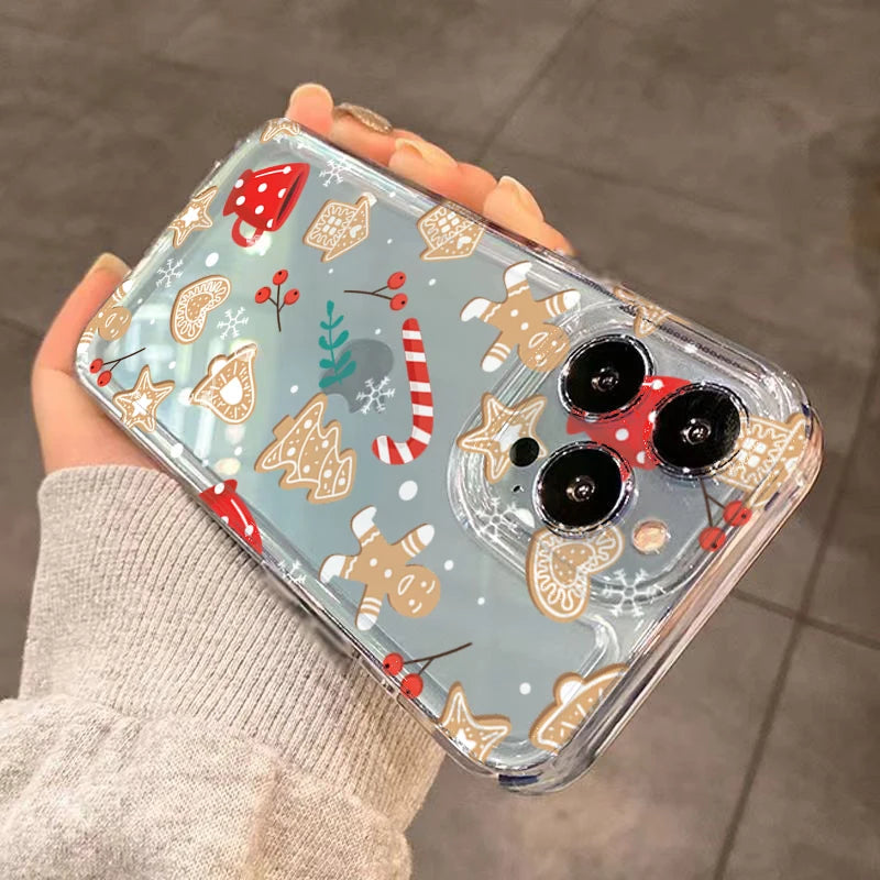 Christmas Tree Snowflake Gingerbread Man Case For Mi 11 Lite 5G 14 13 12 14T 13T 12T Cover