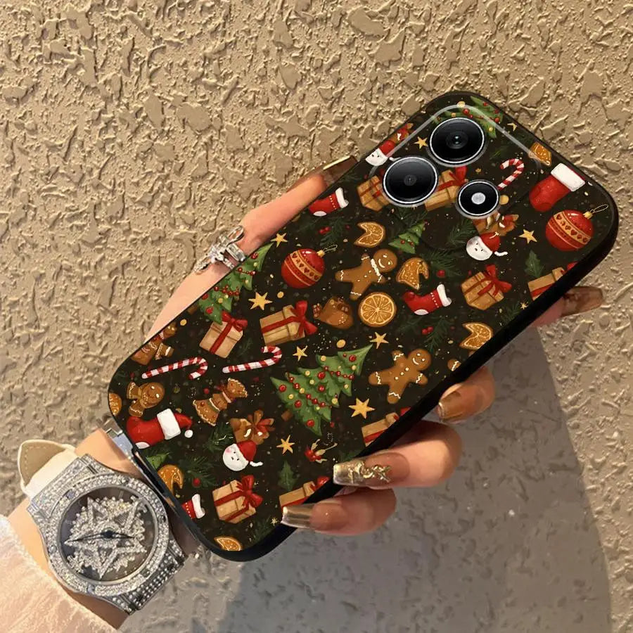 Hot Christmas Case for Xiaomi Redmi Note 12S 9s 11S 11 13 12 Pro Plus 10S 10 9 8 Pro Soft Back Phone Cover