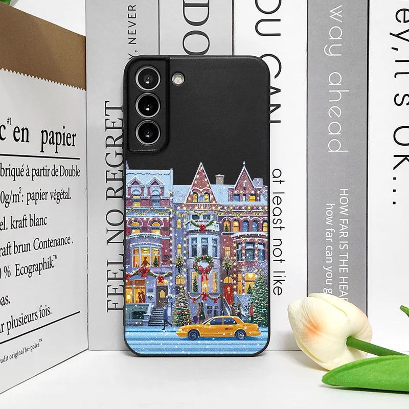 Christmas Building Winter Snow Scenery Phone Case for Google Pixel 10 9A 8 A 7A 6 A 7 PRO 8 9 Pro XL 4G 5G Shockproof Soft Cover