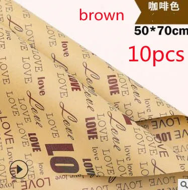 Double Sided Vintage Kraft English Newspaper Wrapping Paper
