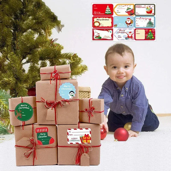 Gift Wrapping Name Tag Stickers