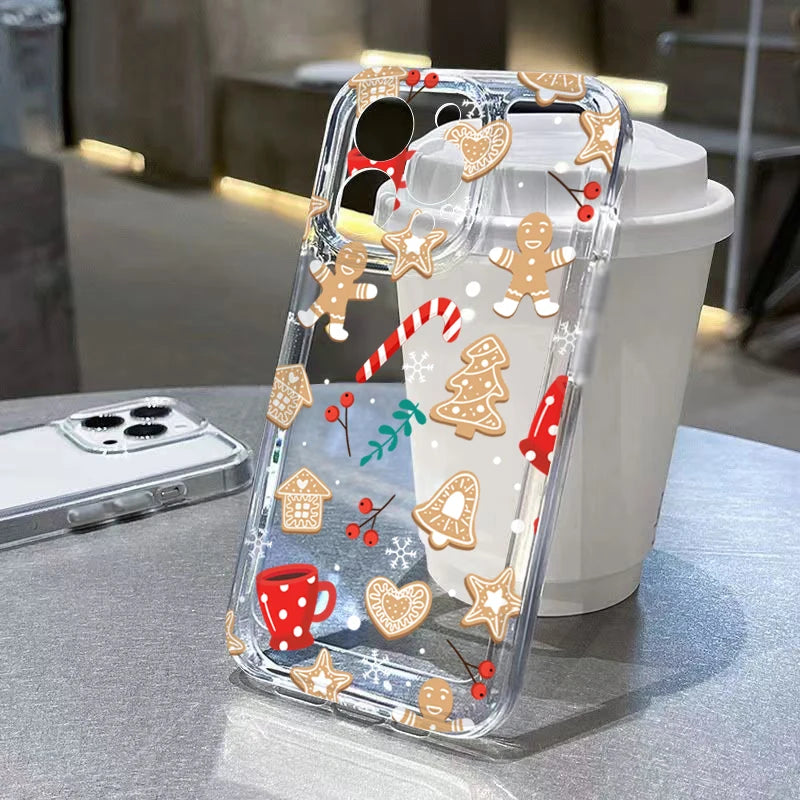 Christmas Tree Snowflake Gingerbread Man Case For Mi 11 Lite 5G 14 13 12 14T 13T 12T Cover