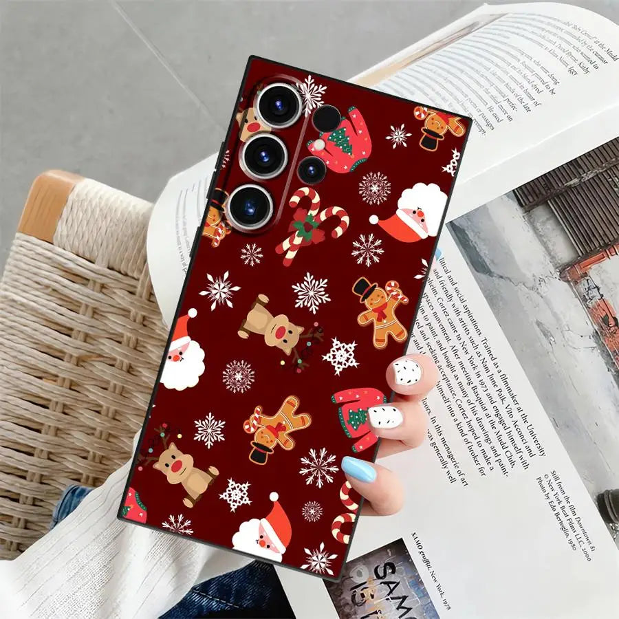 Hot Christmas Case for Samsung Galaxy S21 S24+ S23 FE S25 Ultra S25+ S20 S9 S24 Plus S22 Soft Back Phone Cover