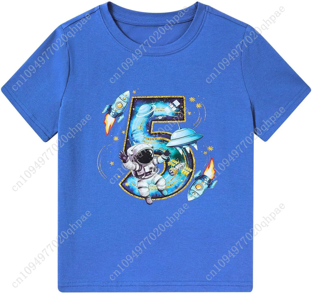 Boy Birthday Shirt 2-5 Years Cotton Party T-Shirt