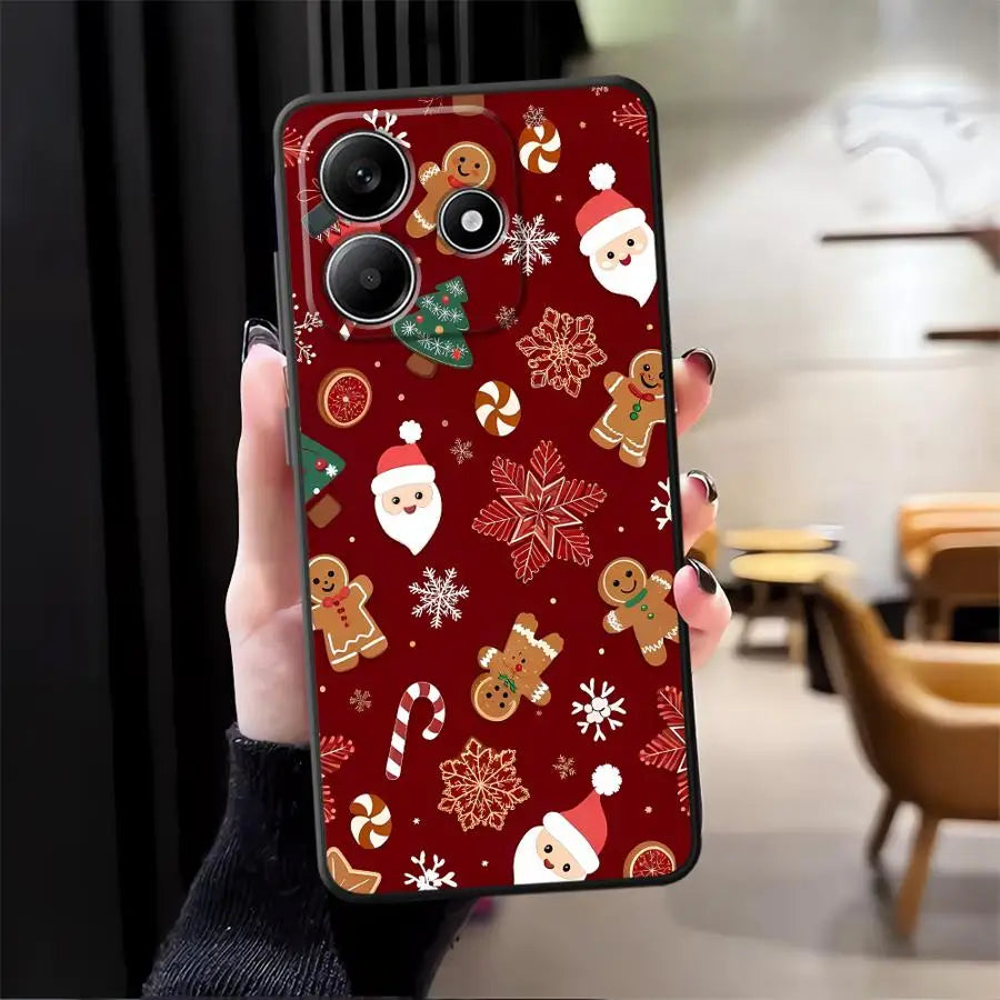 Hot Christmas Case for Xiaomi Redmi Note 12S 9s 11S 11 13 12 Pro Plus 10S 10 9 8 Pro Soft Back Phone Cover
