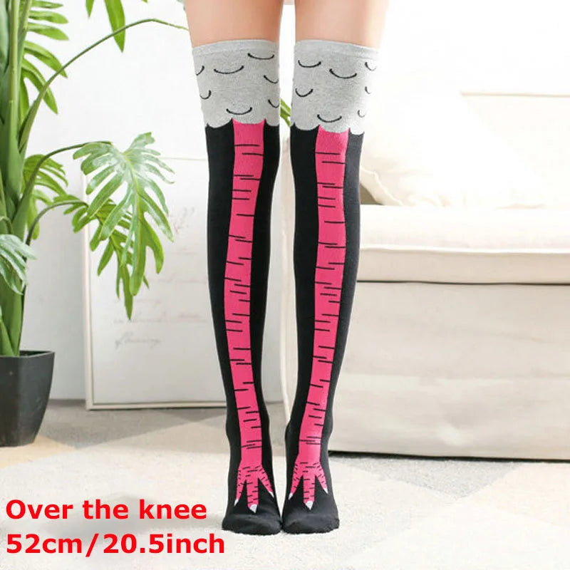 Chicken Leg Claw Feet Tall Socks
