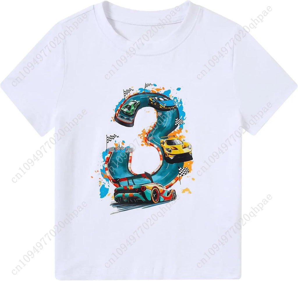 Boy Birthday Shirt 2-5 Years Cotton Party T-Shirt