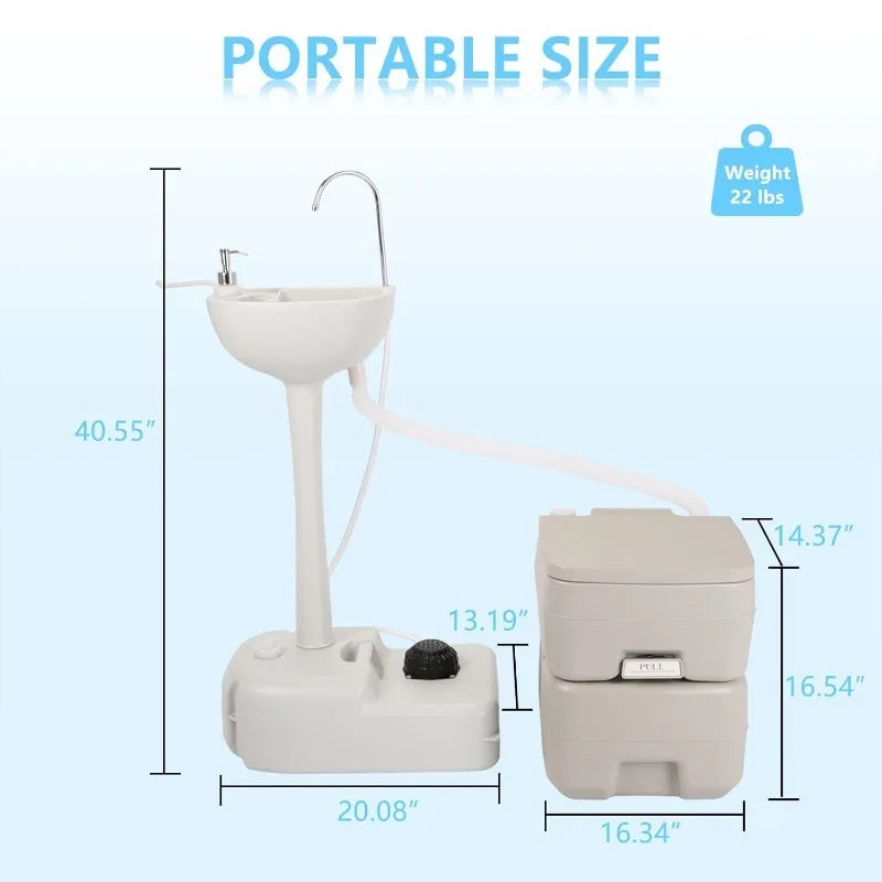 Portable Sink & Toilet Combo