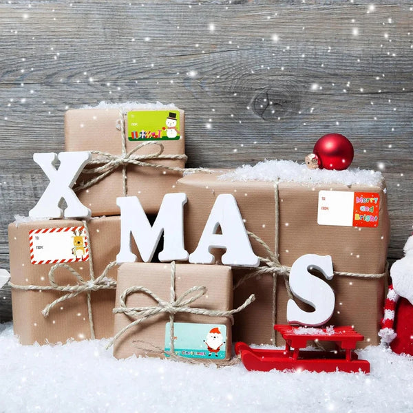 500 Christmas Label Stickers