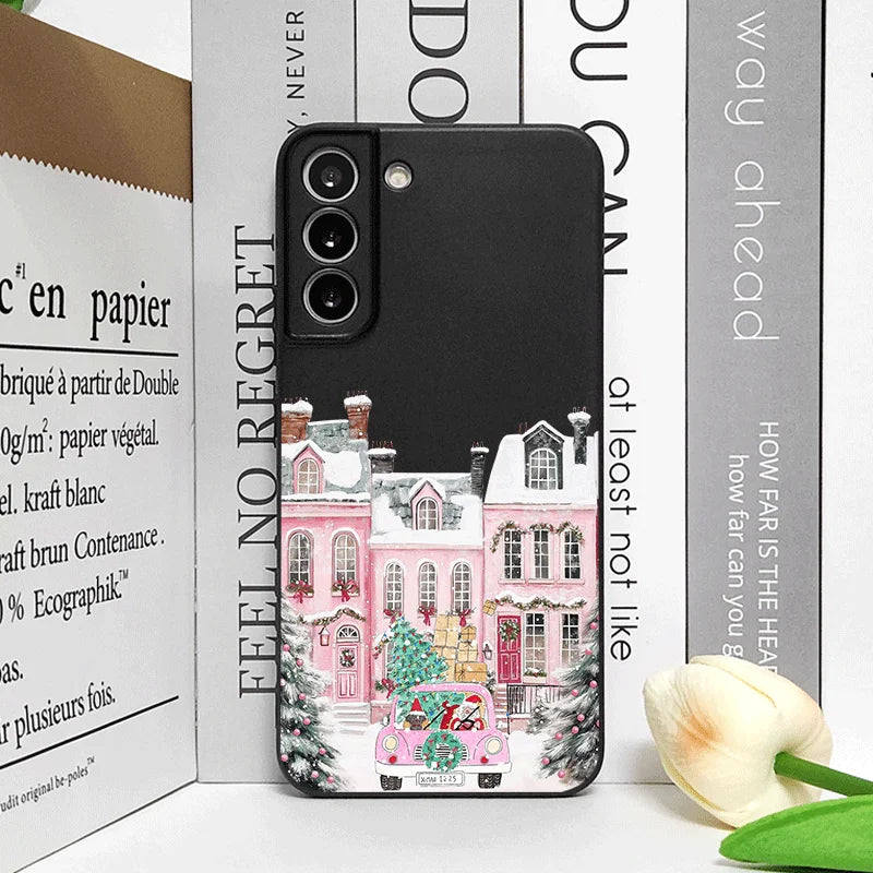 Christmas Building Winter Snow Scenery Phone Case for Google Pixel 10 9A 8 A 7A 6 A 7 PRO 8 9 Pro XL 4G 5G Shockproof Soft Cover