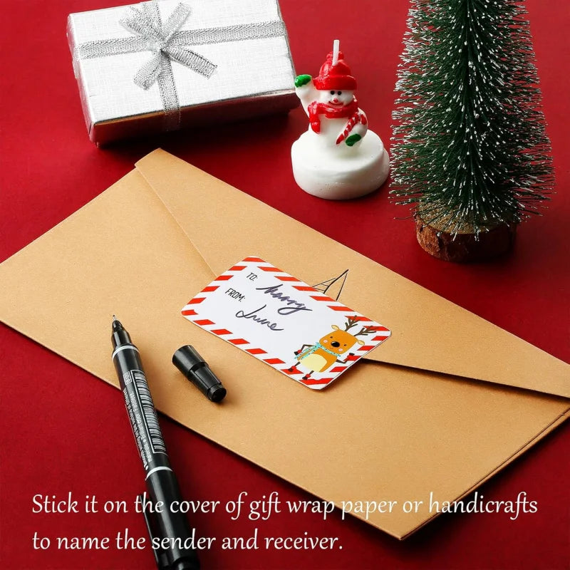 500 Christmas Label Stickers