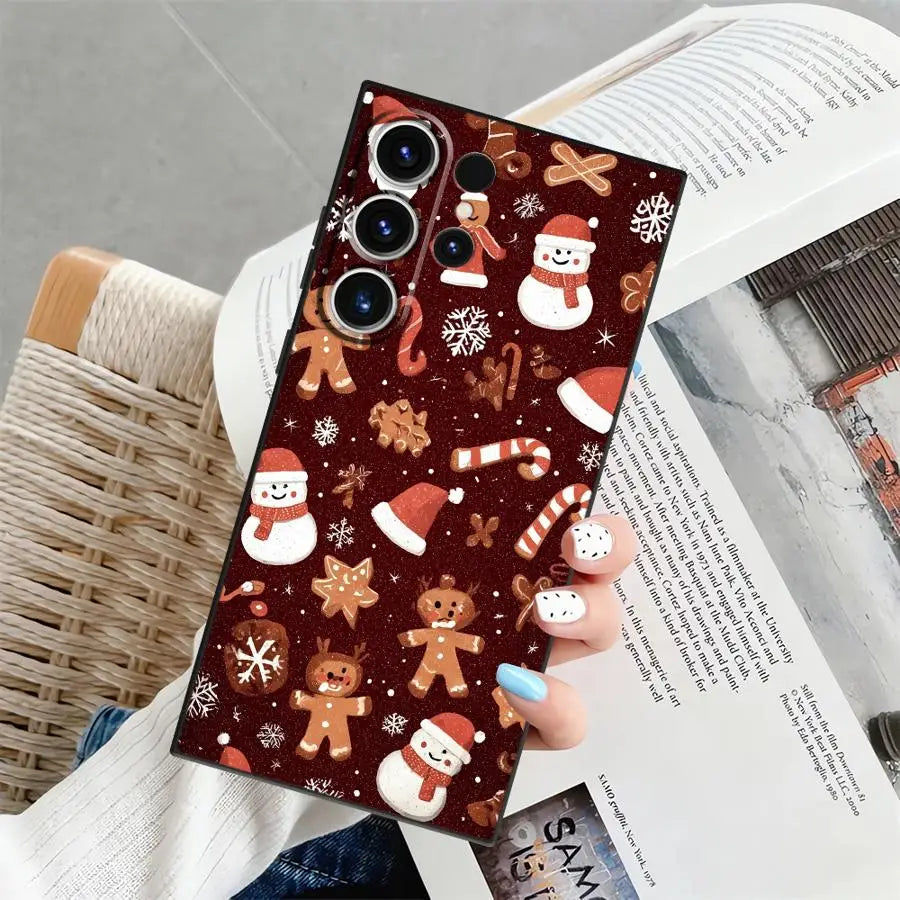 Hot Christmas Case for Samsung Galaxy S21 S24+ S23 FE S25 Ultra S25+ S20 S9 S24 Plus S22 Soft Back Phone Cover