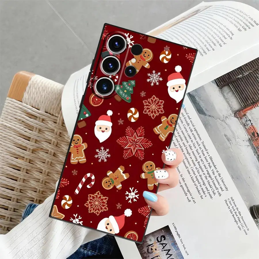 Hot Christmas Case for Samsung Galaxy S21 S24+ S23 FE S25 Ultra S25+ S20 S9 S24 Plus S22 Soft Back Phone Cover