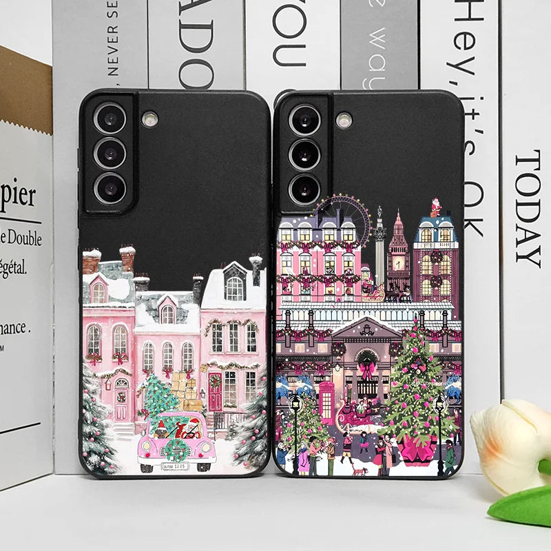 Christmas Building Winter Snow Scenery Phone Case for Google Pixel 10 9A 8 A 7A 6 A 7 PRO 8 9 Pro XL 4G 5G Shockproof Soft Cover