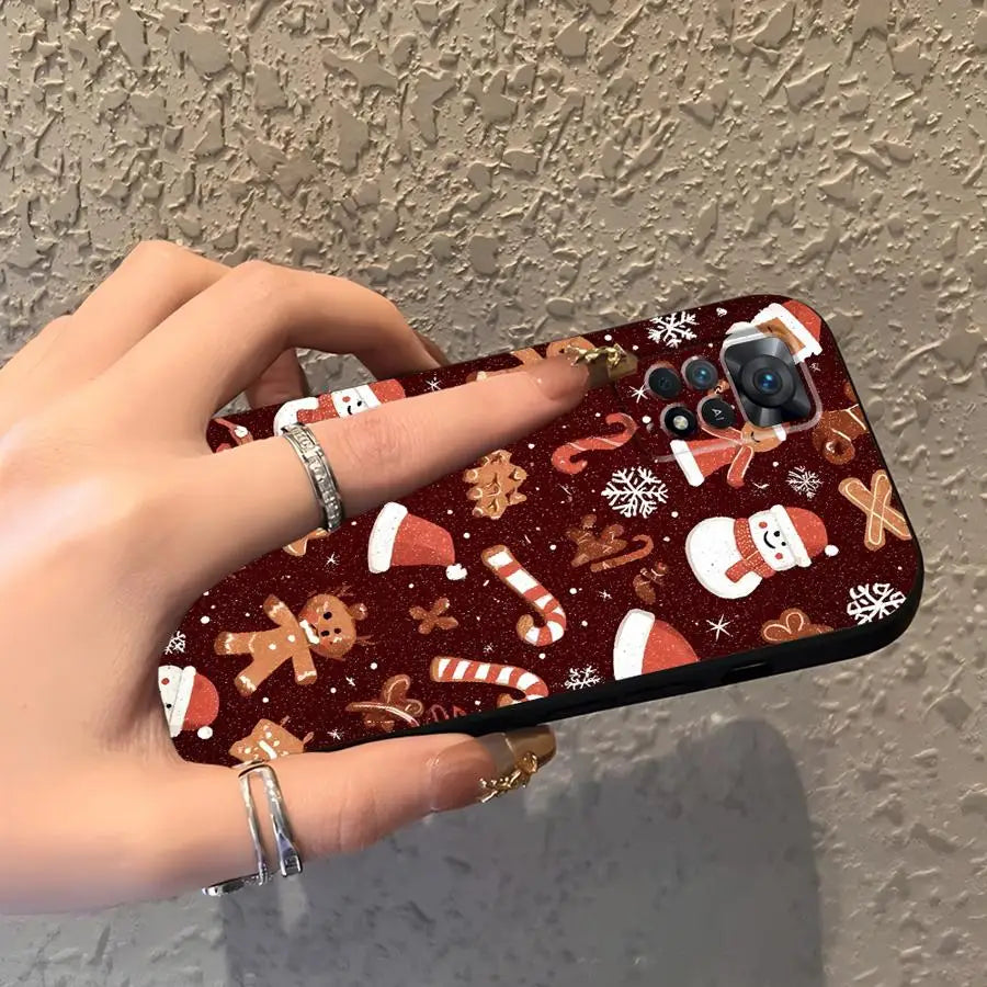 Hot Christmas Case for Xiaomi Redmi Note 12S 9s 11S 11 13 12 Pro Plus 10S 10 9 8 Pro Soft Back Phone Cover