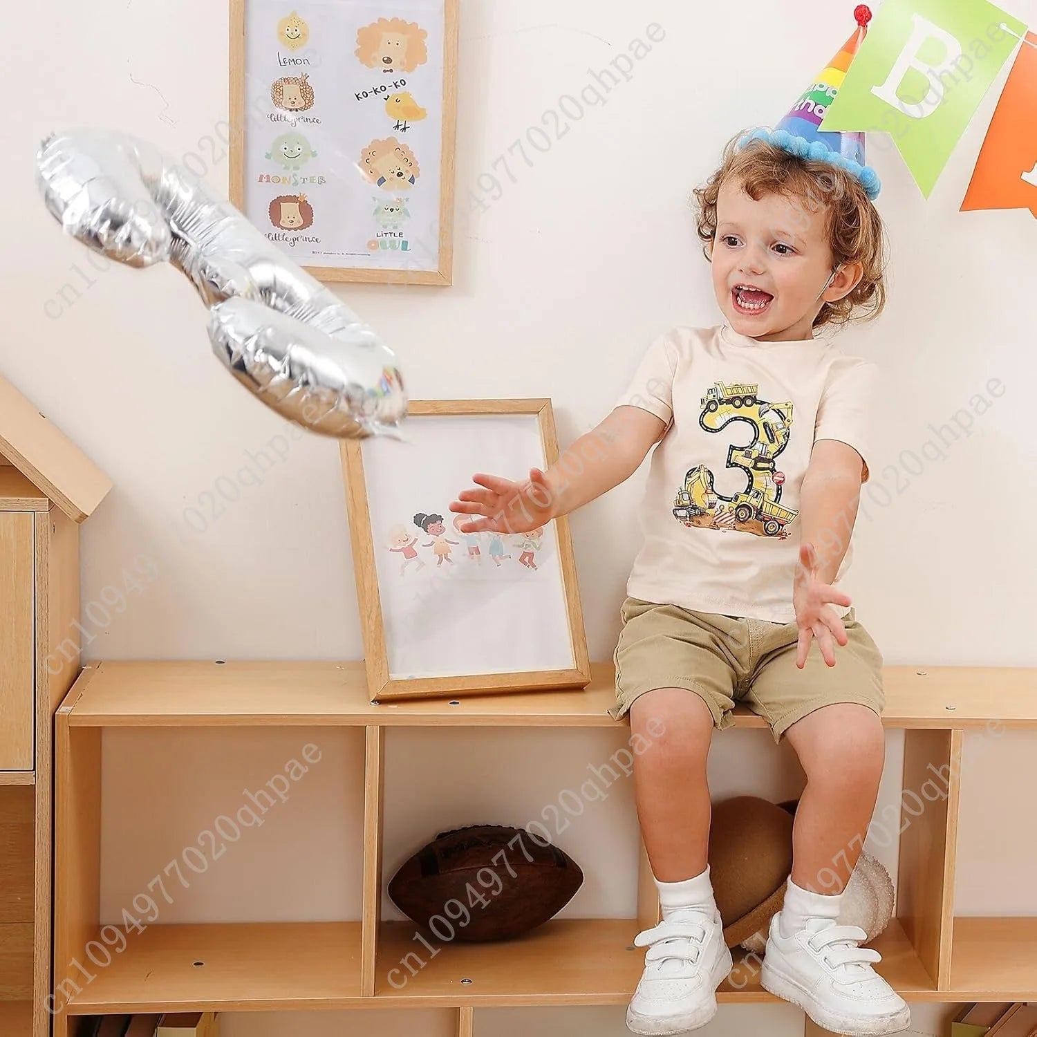 Boy Birthday Shirt 2-5 Years Cotton Party T-Shirt