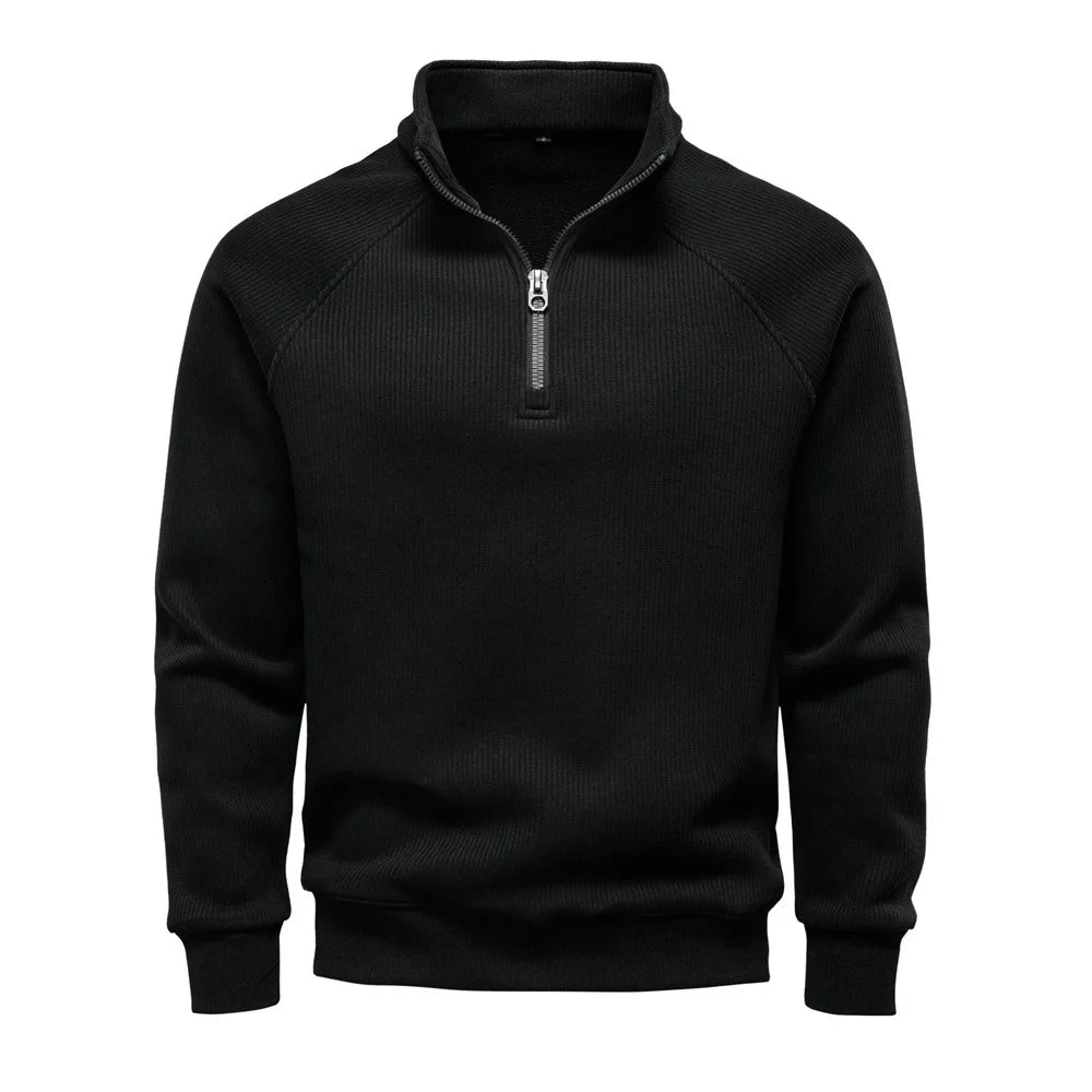 Half-Zip Fleece-Lined Men's Sweatshirt