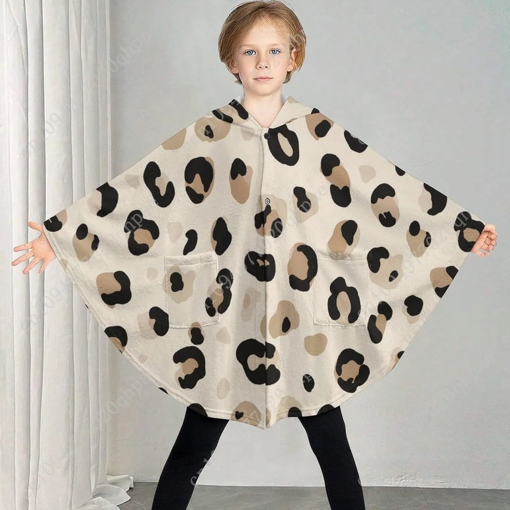 Sweater, Leopard Hoodie With Pockets For Kids And Teenagers