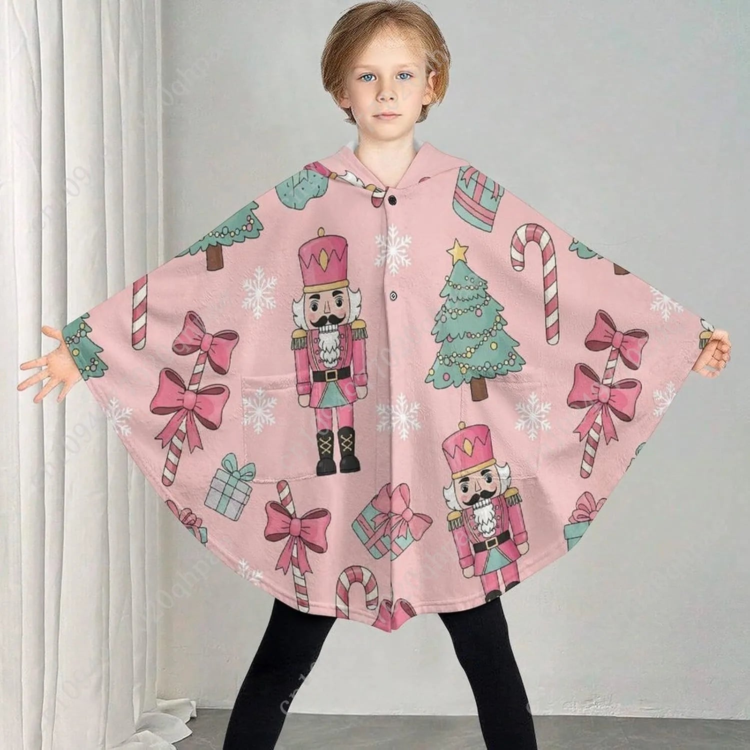 Sweater, Christmas Nutcracker  Hoodie With Pockets For Kids And Teenagers