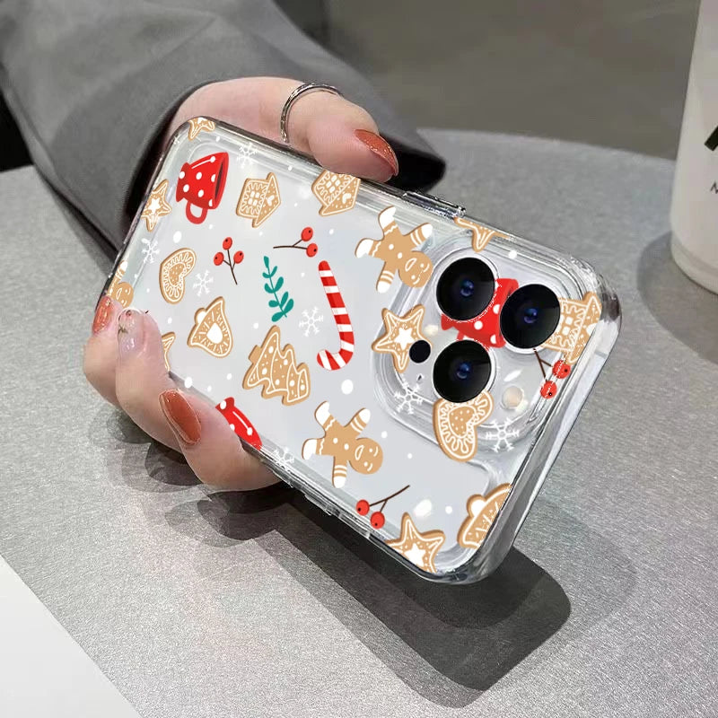 Christmas Tree Snowflake Gingerbread Man Case For Mi 11 Lite 5G 14 13 12 14T 13T 12T Cover