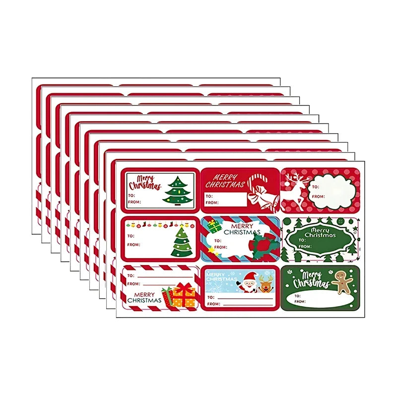 Gift Wrapping Name Tag Stickers