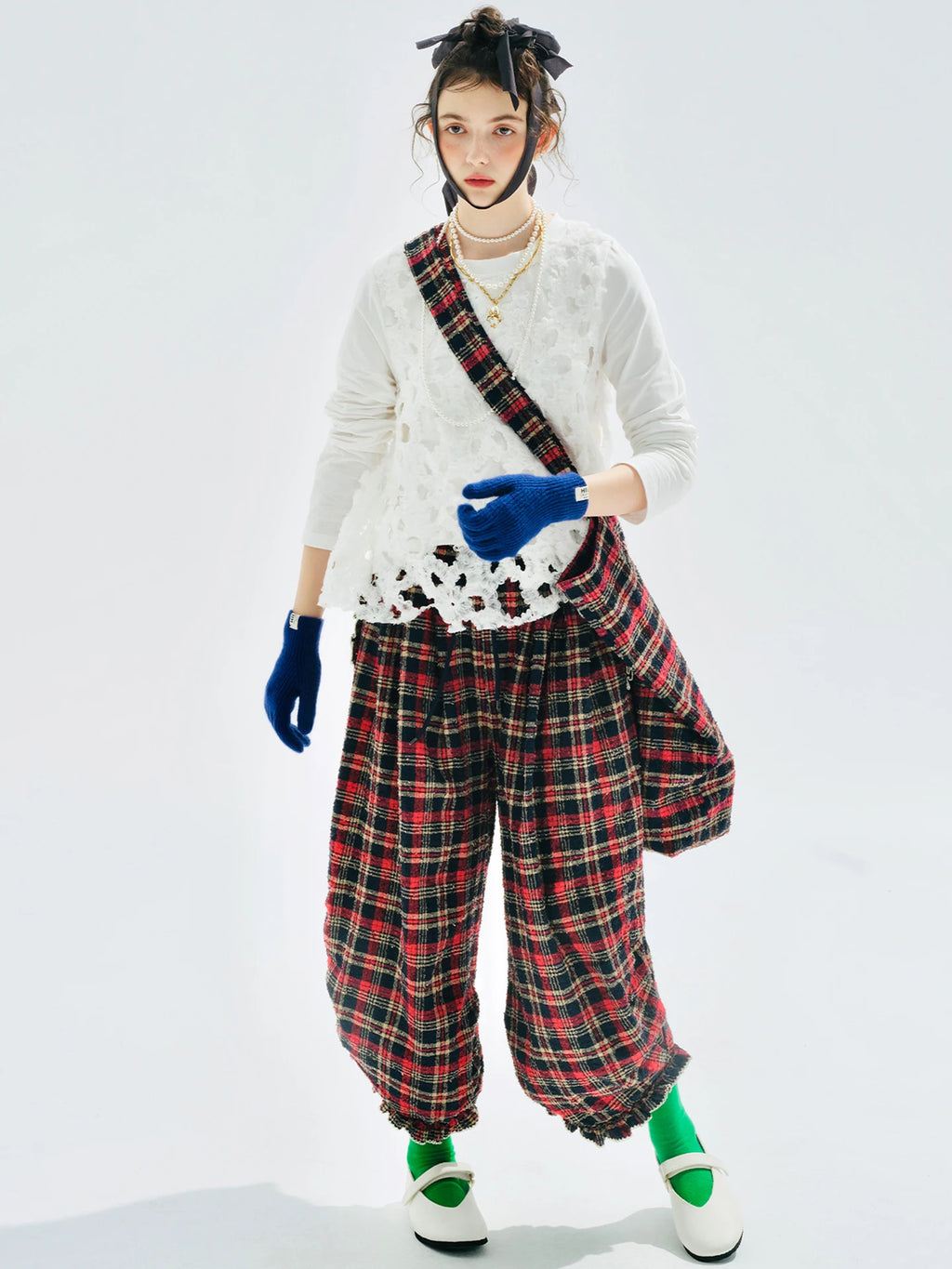 Stylish Plaid Harem Pants for Women