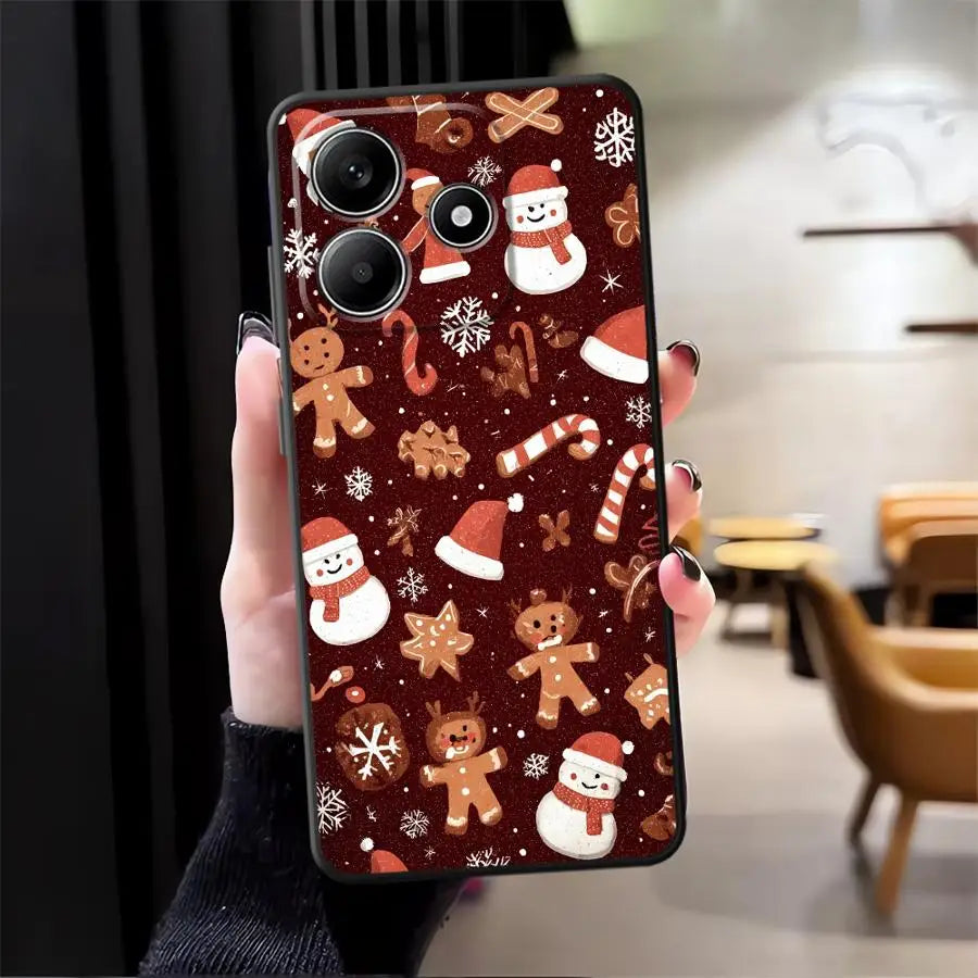 Hot Christmas Case for Xiaomi Redmi Note 12S 9s 11S 11 13 12 Pro Plus 10S 10 9 8 Pro Soft Back Phone Cover