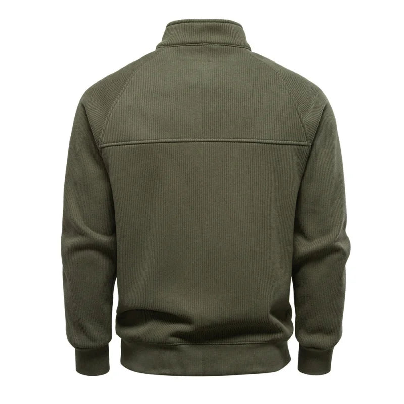 Half-Zip Fleece-Lined Men's Sweatshirt