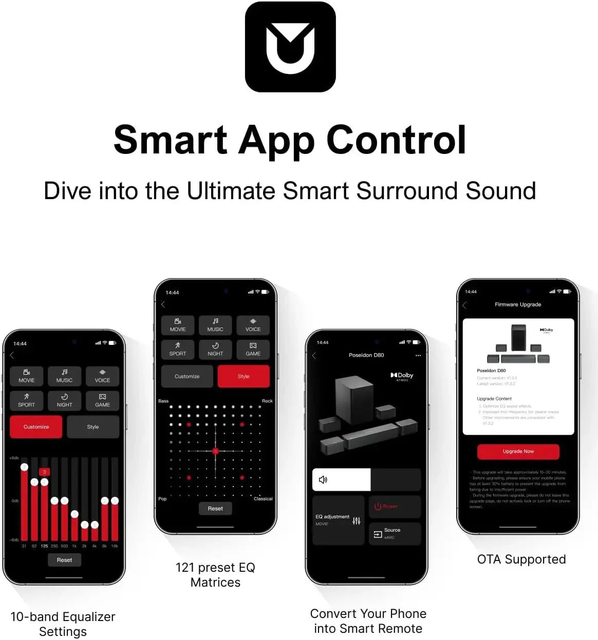 5.1 CH Surround Sound Bar with Dolby Audio